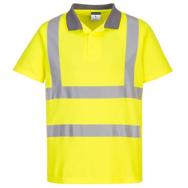 EC10 - Polo Eco de alta visibilidad M/C Amarillo PW
