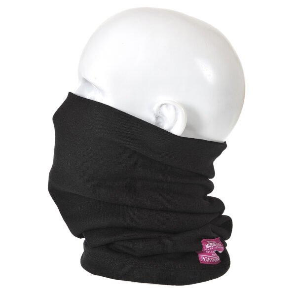 FR19 - Prenda para cuello Modaflame resistente a la llama y antiestática Negro PW