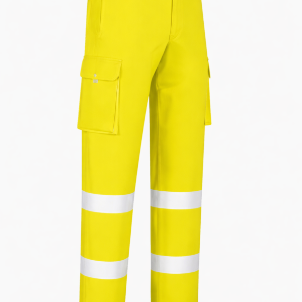 Pantalones Multibolsillos Stretch Amarillos Alta Visibilidad VS