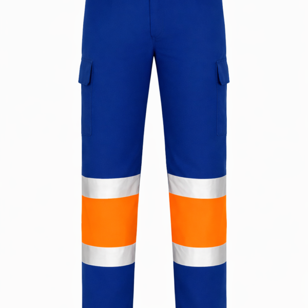 Pantalones multibolsillos Alta visibilidad Azul Naranja VS