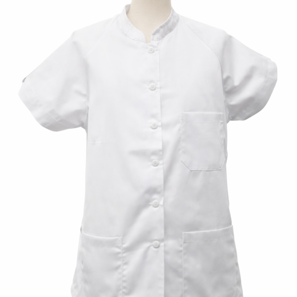 Casaca pijama cuello Mao Blanca VX