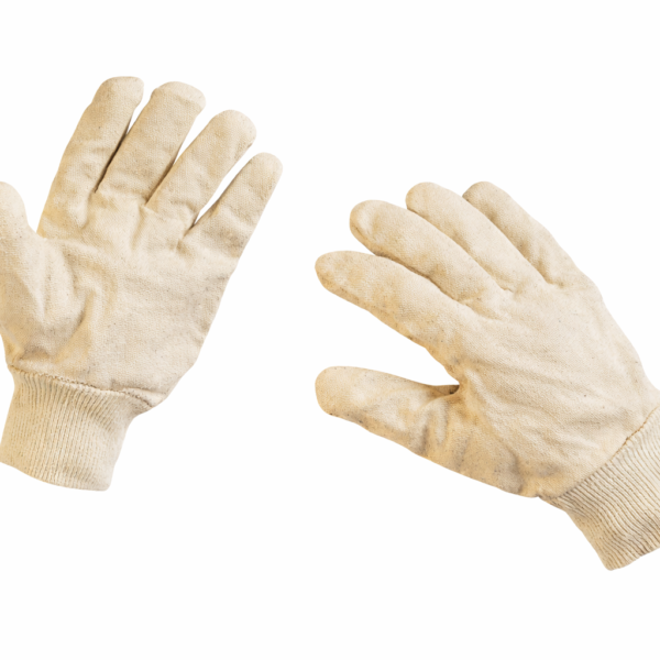 Guante Lona Puño Elastico Blanco VX