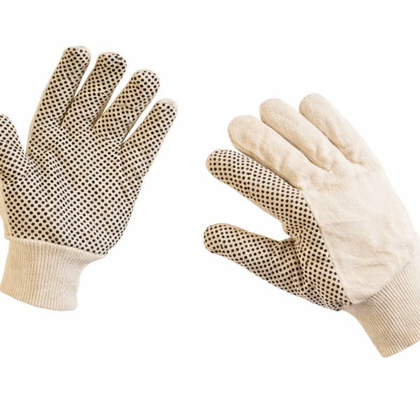 Guantes con Lona puntos PVC Blancos VX
